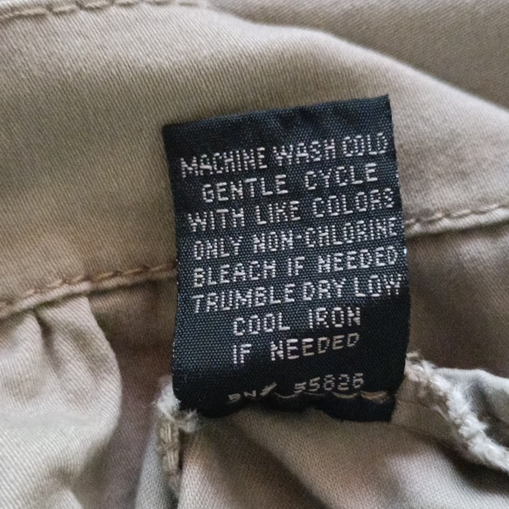Baccini Taupe Jacket with Ruffle Trim Metal Buttons Ladies Large - Picture 12 of 12